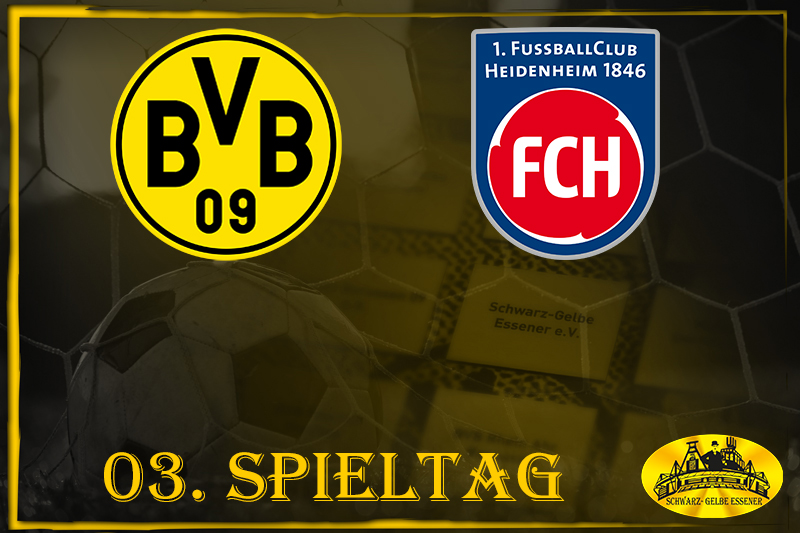 03. Spieltag: BVB - 1. FC Heidenheim