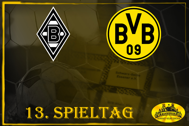 13. Spieltag: Borussia Mönchengladbach - BVB